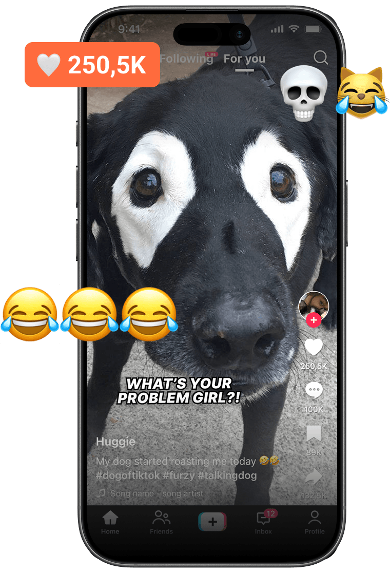Furzy clip with 250.5K hearts in a TikTok-style feed